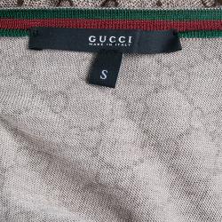 Pre Owned Gucci GG Monogram Cashmere Sweater S