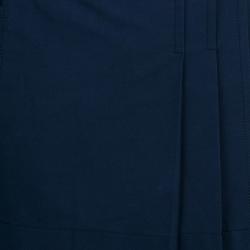 Pre Owned Gucci Navy Blue Pleated Mini Skirt S