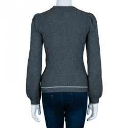 Pre Owned Gucci Grey Knit Jumper XS