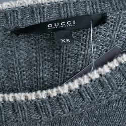 Pre Owned Gucci Grey Knit Jumper XS