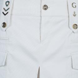 Pre Owned Gucci Cream Two Pocket Skirt M