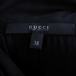 Pre Owned Gucci Black Halterneck Top S