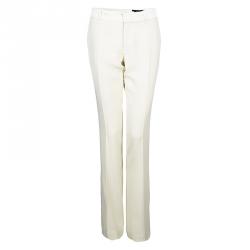 Pre Owned Gucci Cream Tailored Trousers M