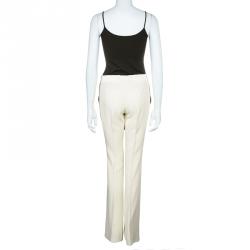 Pre Owned Gucci Cream Tailored Trousers M