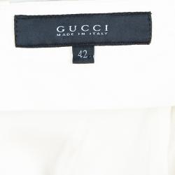 Pre Owned Gucci Cream Tailored Trousers M