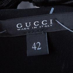 Gucci Black Gold Detail Harem Maxi Dress M