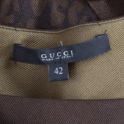 مملوكة مسبقًا فستان غوتشي أخضر بكتف واحد M