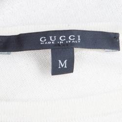 Pre Owned Gucci Colorblock Cashmere Top M