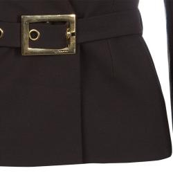 Gucci Olive Green Belted Blazer XS