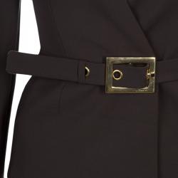 Gucci Olive Green Belted Blazer XS