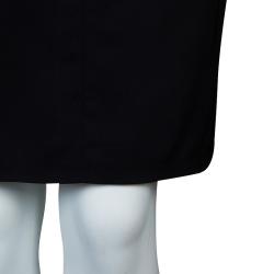 Pre Owned Gucci Black Belted Skirt M