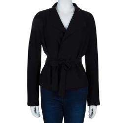 Gucci Black Belted Blazer L