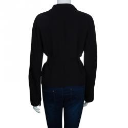 Gucci Black Belted Blazer L