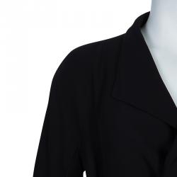 Gucci Black Belted Blazer L