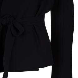 Gucci Black Belted Blazer L