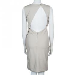 مملوكة مسبقًا فستان غوتشي بيج بلا أكمام M