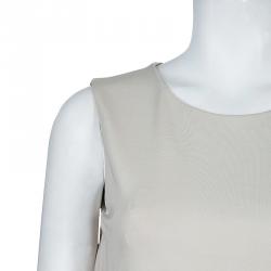 مملوكة مسبقًا فستان غوتشي بيج بلا أكمام M