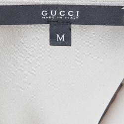 مملوكة مسبقًا فستان غوتشي بيج بلا أكمام M