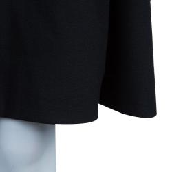Gucci Black Belted A Line Dress L