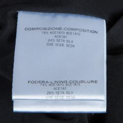 Gucci Black Gold Belted Dress M