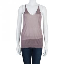 Pre Owned Gucci Shimmer Sleeveless Top S