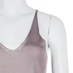Pre Owned Gucci Shimmer Sleeveless Top S