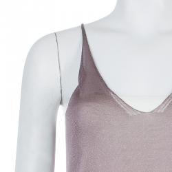 Pre Owned Gucci Shimmer Sleeveless Top S