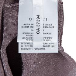 Pre Owned Gucci Shimmer Sleeveless Top S