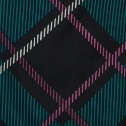 Gucci Multicolor Checked Wool Scarf Neck Detail Dress S