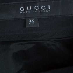 Gucci Black Cutout High Waist Detail Skinny Trousers XS