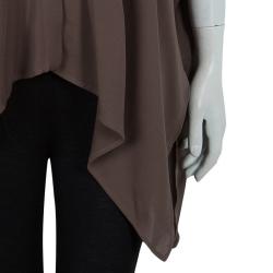 Pre Owned Gucci Brown Button Down Long Sleeve Blouse S