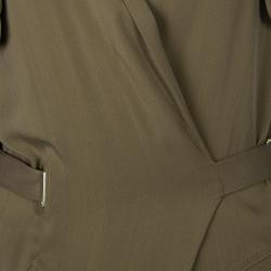 Gucci Olive Green Silk Jumpsuit XS