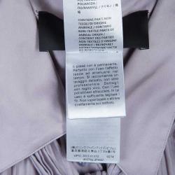 مملوكة مسبقًا بلوزة غوتشي بنفسجي مكشكشة بربطة عنق وأكمام طويلة مقاس M