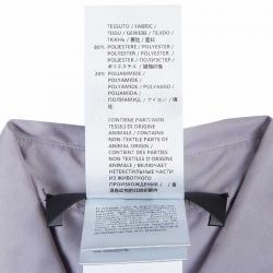 مملوكة مسبقًا بلوزة غوتشي بنفسجي مكشكشة بربطة عنق وأكمام طويلة مقاس M