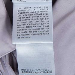 مملوكة مسبقًا بلوزة غوتشي بنفسجي مكشكشة بربطة عنق وأكمام طويلة مقاس M