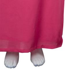 Gucci Pink Cowl Neck Slit Detail Sleeveless Silk Gown S