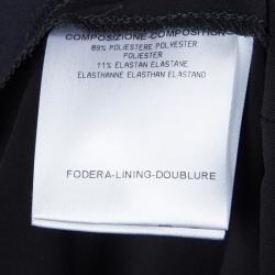 Pre Owned Gucci Black Drawstring Detail Tailored Pants S
