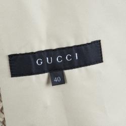 Gucci Beige Toggle Button Jacket S