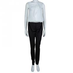 Gucci Black Geometric Paneled Trousers S
