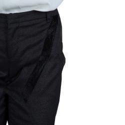Gucci Black Geometric Paneled Trousers S