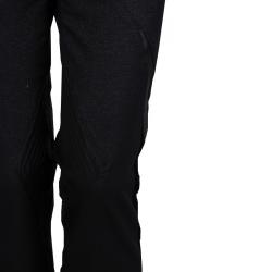 Gucci Black Geometric Paneled Trousers S
