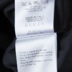 Gucci Black Geometric Paneled Trousers S