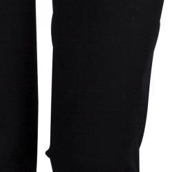 Pre Owned Gucci Black Straight Fit Cotton Trousers S