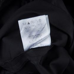 Pre Owned Gucci Black Straight Fit Cotton Trousers S