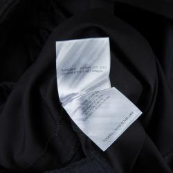Pre Owned Gucci Black Straight Fit Cotton Trousers S