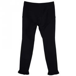 Gucci Black Frill Hem Trousers S