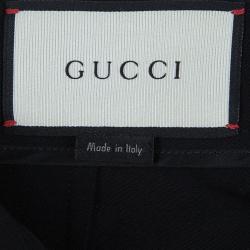 Gucci Black Frill Hem Trousers S