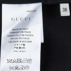 Gucci Black Frill Hem Trousers S
