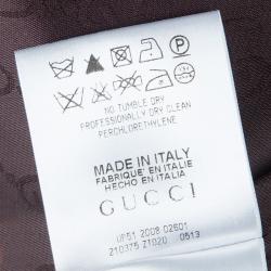 Pre Owned Gucci Turquoise Blue Zip Front Short Jacket S