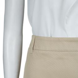 Pre Owned Gucci Beige Corduroy Skirt S
